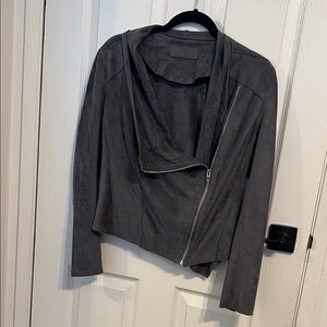 Blank NYC Charcoal Leather Jacket